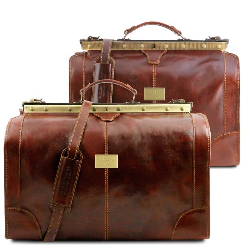 Madrid Set de Voyage en Cuir Marron TL1070