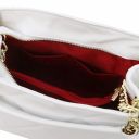 TL Bag Bolso Cubo Secchiello en Piel Suave Acolchado Blanco TL142220