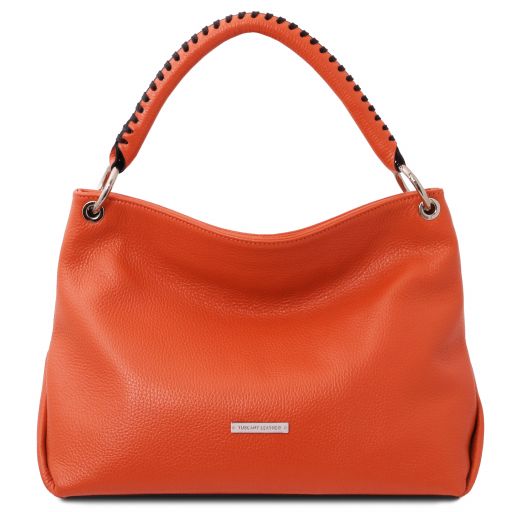 TL Bag Soft Leather Handbag Brandy TL142087