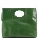 Mary Кожаная сумка с круглой прорезной ручкой Зеленый TL140495