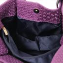 TL KeyLuck Sac Shopping en Cuir Imprimé Tressé Violet TL141573