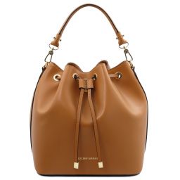 Vittoria Beuteltasche aus Leder Cognac TL141531