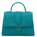 TL Bag Leather Handbag Turquoise TL142156