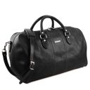 Marco Polo Travel Leather Duffle bag and Leather Toiletry bag Black TL142248