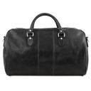 Marco Polo Travel Leather Duffle bag and Leather Toiletry bag Black TL142248