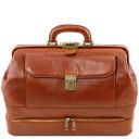 Giotto Exclusive Double-bottom Leather Doctor bag Honey TL142071