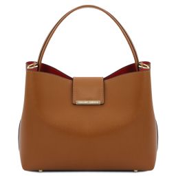 Clio Leather Secchiello bag Cognac TL141690