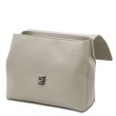 Silene Leather Convertible Handbag Light grey TL142152