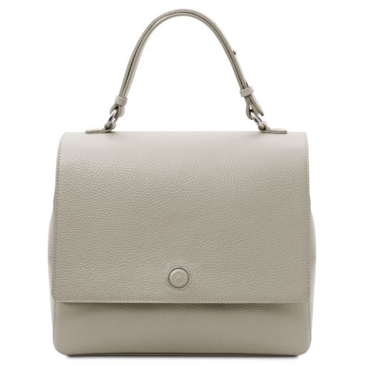 Silene Handtasche aus Kalbsleder Light grey TL142152