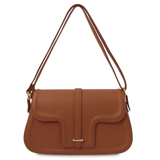 TL Bag Borsa a Spalla in Pelle Cognac TL142209