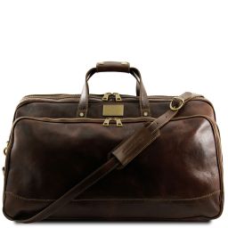 Bora Bora Trolley Leather bag - Large Size Dark Brown TL3067