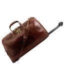 Bora Bora Trolley Leather bag - Small Size Brown TL3065