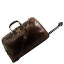 Bora Bora Trolley Leather bag - Small Size Dark Brown TL3065