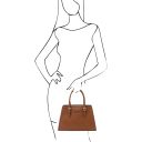 TL Bag Leather Handbag Cognac TL142147