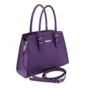 TL Bag Borsa a Mano in Pelle Viola TL142147