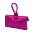 TL Bag Metallic Leather Clutch Fuchsia TL141993