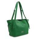 TL Bag Borsa Shopping in Pelle Morbida Verde TL142230