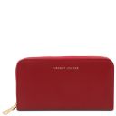Venere Exclusive zip Around Leather Wallet Red TL142085