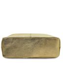 TL Keyluck Schultertasche aus Metallic-Leder Gold TL142263