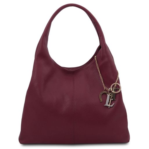 TL Keyluck Borsa a Spalla in Pelle Morbida Bordeaux TL142264