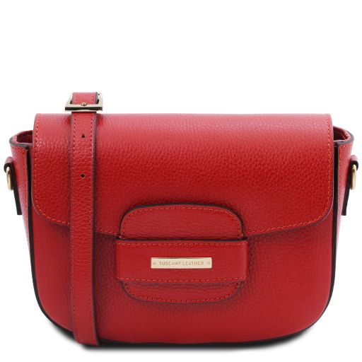 TL Bag Leather Shoulder bag Lipstick Red TL142249