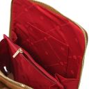 TL Bag Kleiner Damenrucksack aus Leder Cognac TL142092