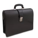 Canova Leather Doctor bag Briefcase 3 Compartments Black TL141186