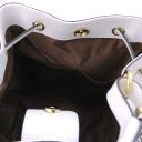 Minerva Beuteltasche aus Leder Weiß TL142145
