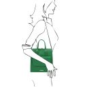 TL Bag Lederrucksack Für Damen Grün TL142211