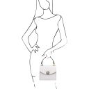 TL Bag Mini-Tasche aus Leder Weiß TL142203
