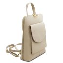 TL Bag Small Leather Backpack for Women Бежевый TL142092