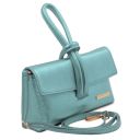 TL Bag Metallic Leather Clutch Light Blue TL141993