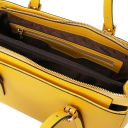 Aura Handtasche aus Leder Gelb TL141434