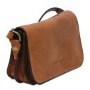 Carmen Leather Shoulder bag With Flap Natural TL141713
