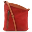 TL Bag Bolsillo Unisex con Bandolera en Piel Suave Rojo Lipstick TL141111