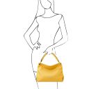 TL Bag Handtasche aus Weichem Leder Gelb TL142087