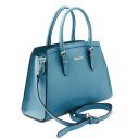 TL Bag Handtasche aus Leder Hellblau TL142147