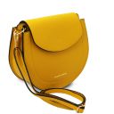 Tiche Leather Shoulder bag Yellow TL142100