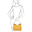 Clio Bolso Secchiello en Piel Amarillo TL141690
