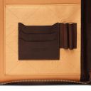 Luigi XIV Leather Document Case With zip Closure Dark Brown TL141287