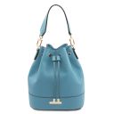 TL Bag Borsa Secchiello in Pelle Azzurro TL142146