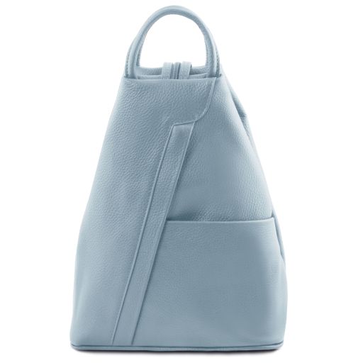 Shanghai Leather Backpack Light Blue TL141881