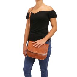 Greta Bolso de Señora en Piel Marrón oscuro TL141958