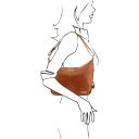 Sabrina Leather Hobo bag Honey TL141479