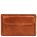 Denis Exclusive Leather Handy Wrist bag for men Honey TL141445