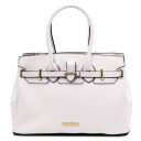 TL Bag Borsa a Mano in Pelle Bianco TL142174