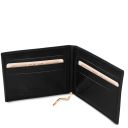 Elegante Porta Tarjetas en Piel con Clip Para Billetes Negro TL142055