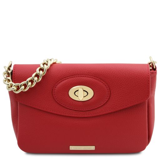 TL Bag Borsa a Tracolla in Pelle Rosso Lipstick TL142288