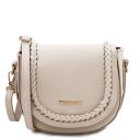 TL Bag Leather Shoulder bag Beige TL142218