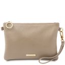 TL Bag Soft Leather Clutch Light Taupe TL142029